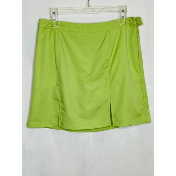 Ashworth weather systems light lime green athletic golf skort women's size 10 - Picture 1 of 6